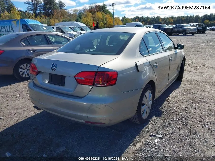 2014 Volkswagen Jetta 2.0L S VIN: 3VW2K7AJ9EM237154 Lot: 40580235