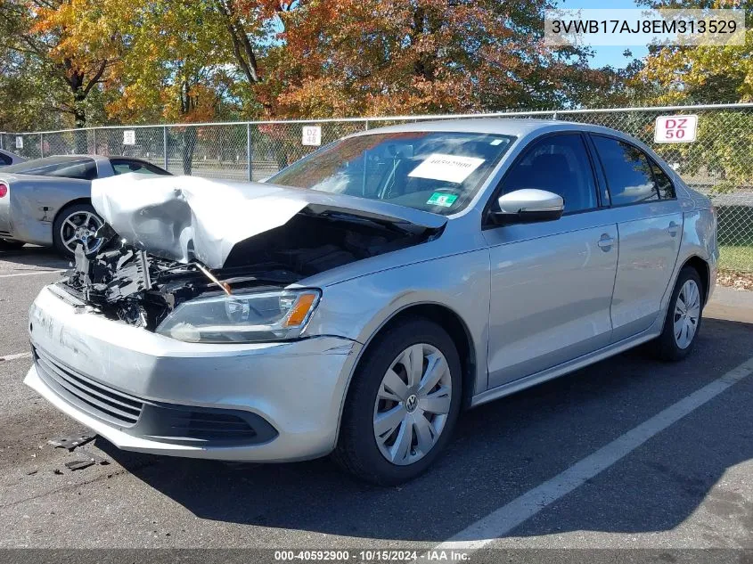 2014 Volkswagen Jetta 1.8T Se VIN: 3VWB17AJ8EM313529 Lot: 40592900