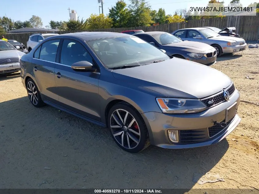 2014 Volkswagen Jetta Gli Autobahn VIN: 3VW4S7AJ8EM201481 Lot: 40593270