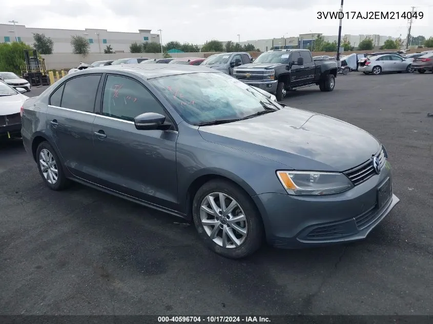 2014 Volkswagen Jetta Se VIN: 3VWD17AJ2EM214049 Lot: 40596704