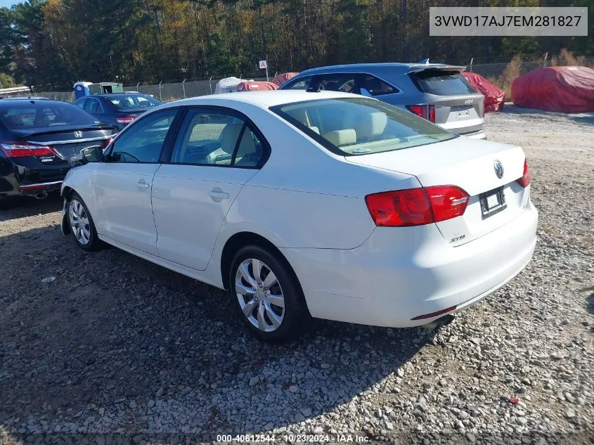 2014 Volkswagen Jetta 1.8T Se VIN: 3VWD17AJ7EM281827 Lot: 40612544