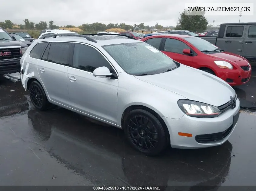 2014 Volkswagen Jetta Sportwagen Tdi VIN: 3VWPL7AJ2EM621439 Lot: 40625510