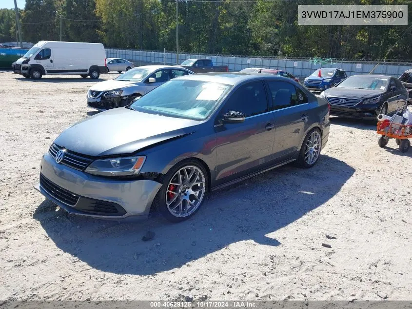 2014 Volkswagen Jetta 1.8T Se VIN: 3VWD17AJ1EM375900 Lot: 40629125