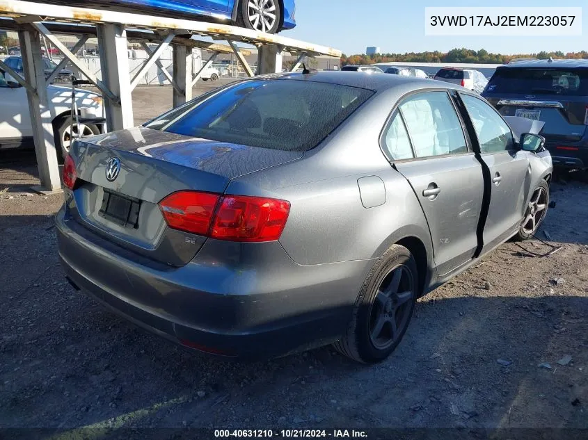 2014 Volkswagen Jetta Se VIN: 3VWD17AJ2EM223057 Lot: 40631210