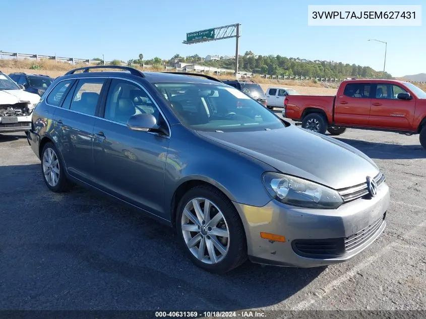 2014 Volkswagen Jetta Sportwagen 2.0L Tdi VIN: 3VWPL7AJ5EM627431 Lot: 40631369