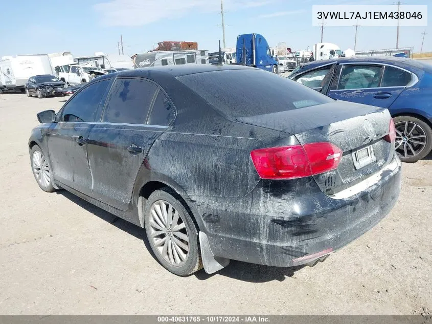 2014 Volkswagen Jetta 2.0L Tdi VIN: 3VWLL7AJ1EM438046 Lot: 40631765