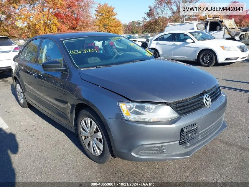 2014 Volkswagen Jetta 2.0L S VIN: 3VW1K7AJ8EM442041 Lot: 40659807