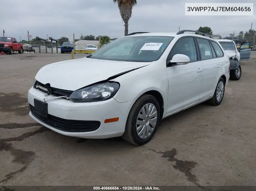 2014 Volkswagen Jetta Sportwagen 2.5L S/2.5L Se VIN: 3VWPP7AJ7EM604656 Lot: 40666654