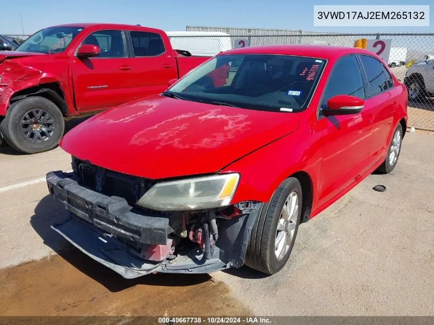 2014 Volkswagen Jetta 1.8T Se VIN: 3VWD17AJ2EM265132 Lot: 40667738