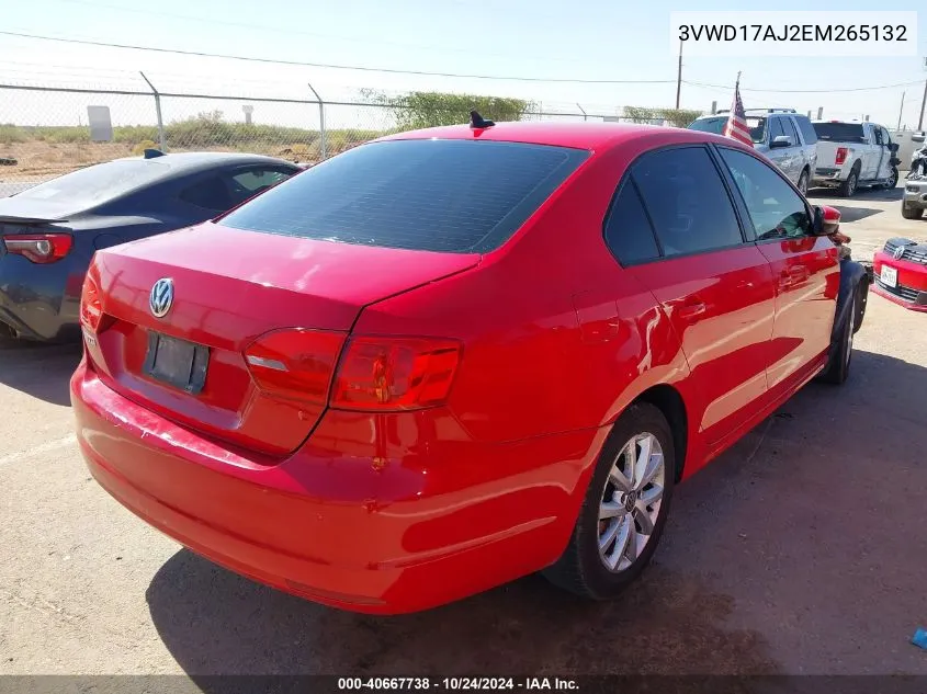 2014 Volkswagen Jetta 1.8T Se VIN: 3VWD17AJ2EM265132 Lot: 40667738