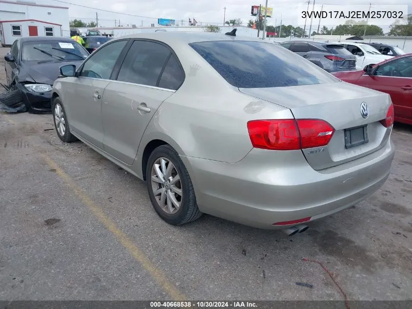 2014 Volkswagen Jetta 1.8T Se VIN: 3VWD17AJ2EM257032 Lot: 40668538