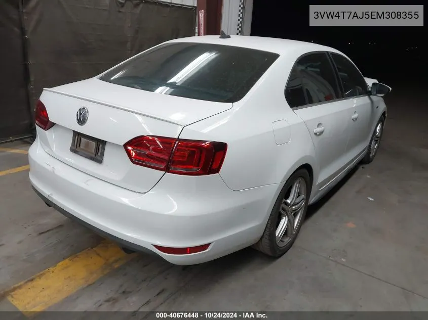 2014 Volkswagen Jetta Gli Edition 30 VIN: 3VW4T7AJ5EM308355 Lot: 40676448