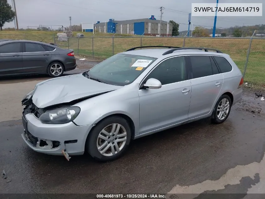 2014 Volkswagen Jetta Sportwagen 2.0L Tdi VIN: 3VWPL7AJ6EM614719 Lot: 40681973