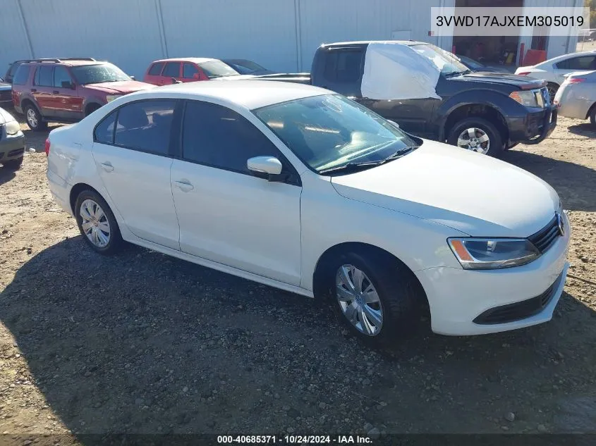 2014 Volkswagen Jetta 1.8T Se VIN: 3VWD17AJXEM305019 Lot: 40685371