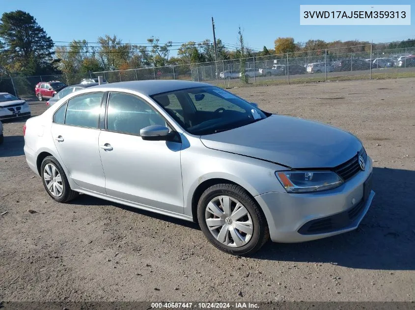 2014 Volkswagen Jetta 1.8T Se VIN: 3VWD17AJ5EM359313 Lot: 40687447