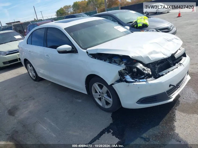 2014 Volkswagen Jetta 2.0L Tdi VIN: 3VW3L7AJXEM427420 Lot: 40694373