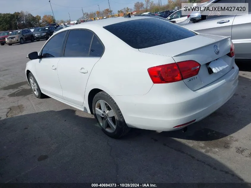 2014 Volkswagen Jetta 2.0L Tdi VIN: 3VW3L7AJXEM427420 Lot: 40694373