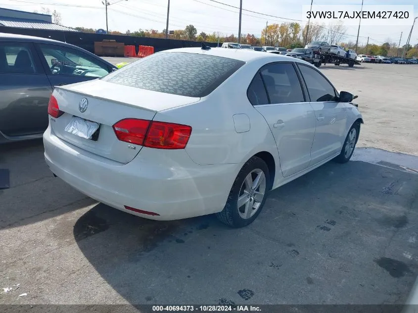 2014 Volkswagen Jetta 2.0L Tdi VIN: 3VW3L7AJXEM427420 Lot: 40694373