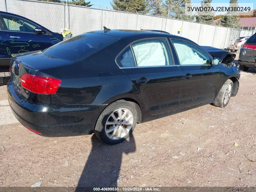 2014 Volkswagen Jetta 1.8T Se VIN: 3VWD07AJ2EM380249 Lot: 40699530