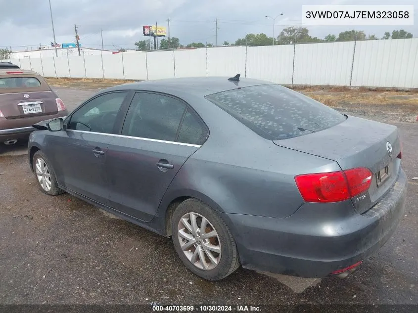 2014 Volkswagen Jetta 1.8T Se VIN: 3VWD07AJ7EM323058 Lot: 40703699