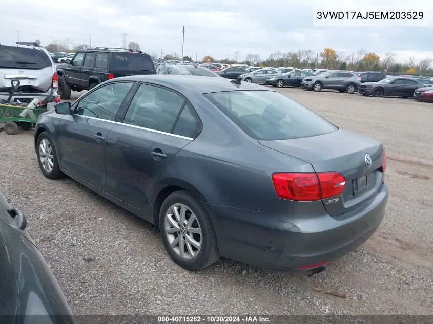 2014 Volkswagen Jetta 1.8T Se VIN: 3VWD17AJ5EM203529 Lot: 40715282