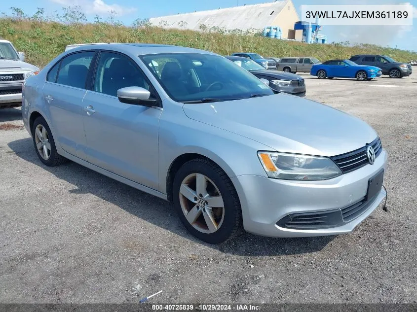 2014 Volkswagen Jetta 2.0L Tdi VIN: 3VWLL7AJXEM361189 Lot: 40725839