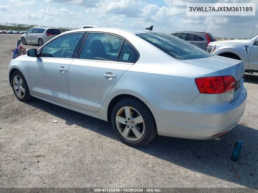 2014 Volkswagen Jetta 2.0L Tdi VIN: 3VWLL7AJXEM361189 Lot: 40725839