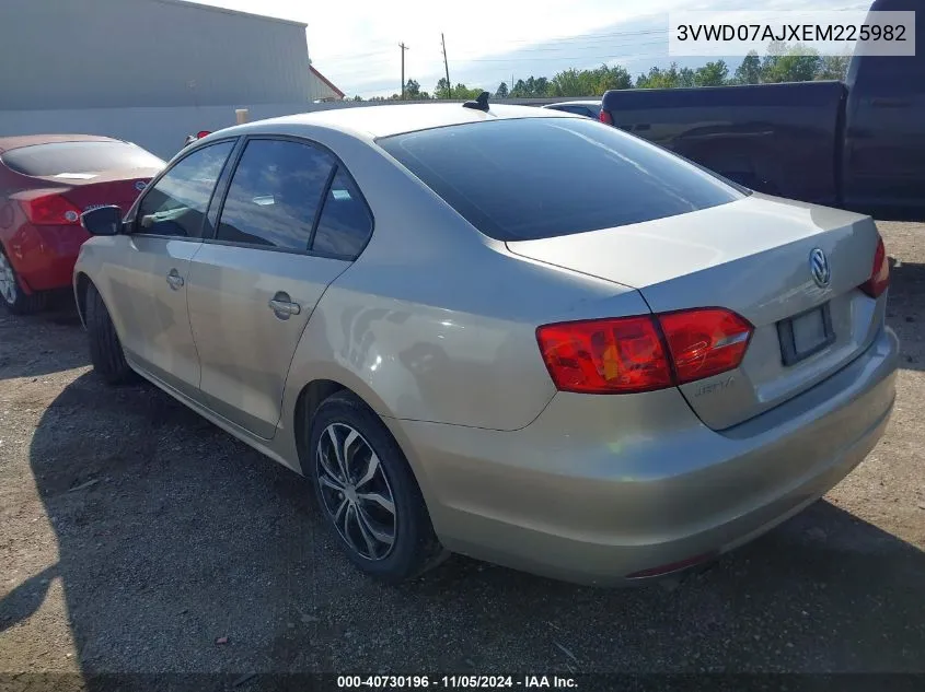 2014 Volkswagen Jetta 1.8T Se VIN: 3VWD07AJXEM225982 Lot: 40730196