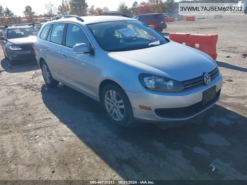 2014 Volkswagen Jetta Sportwagen 2.0L Tdi VIN: 3VWML7AJ5EM625732 Lot: 40730313