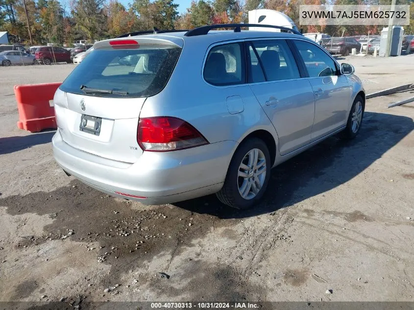 2014 Volkswagen Jetta Sportwagen 2.0L Tdi VIN: 3VWML7AJ5EM625732 Lot: 40730313