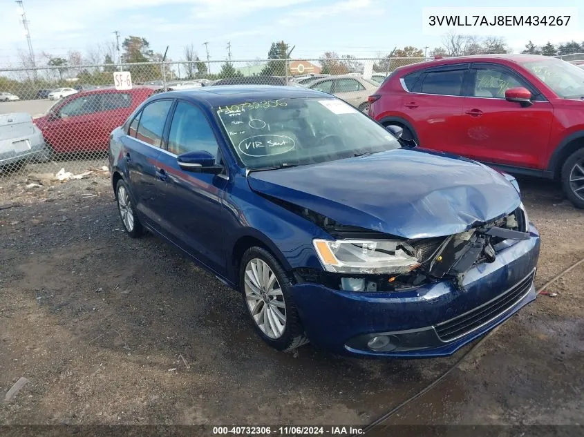 2014 Volkswagen Jetta 2.0L Tdi VIN: 3VWLL7AJ8EM434267 Lot: 40732306