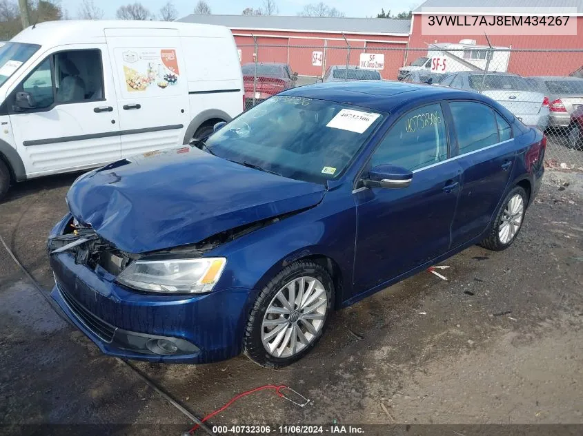 2014 Volkswagen Jetta 2.0L Tdi VIN: 3VWLL7AJ8EM434267 Lot: 40732306