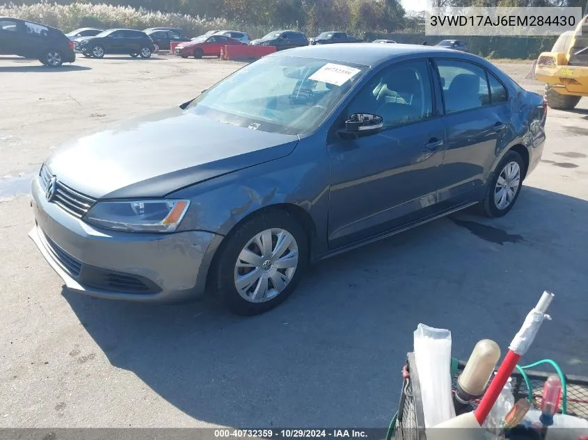 2014 Volkswagen Jetta 1.8T Se VIN: 3VWD17AJ6EM284430 Lot: 40732359