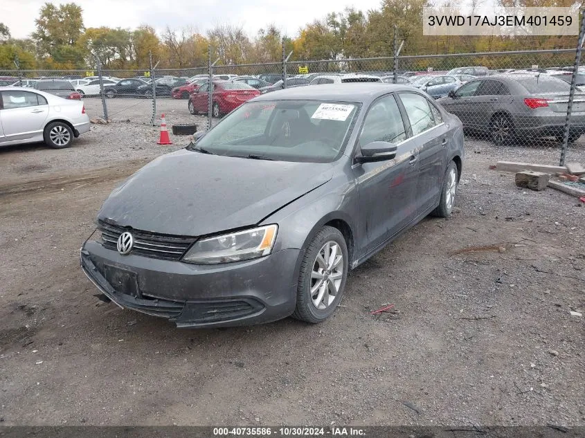 2014 Volkswagen Jetta 1.8T Se VIN: 3VWD17AJ3EM401459 Lot: 40735586