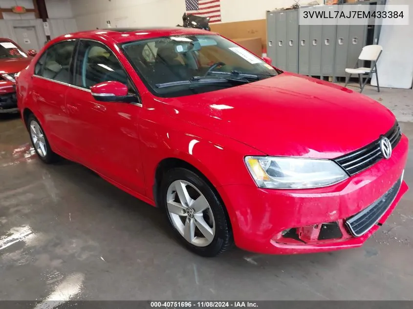 2014 Volkswagen Jetta 2.0L Tdi VIN: 3VWLL7AJ7EM433384 Lot: 40751696