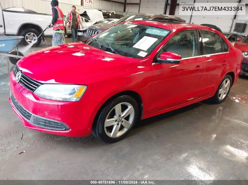 2014 Volkswagen Jetta 2.0L Tdi VIN: 3VWLL7AJ7EM433384 Lot: 40751696