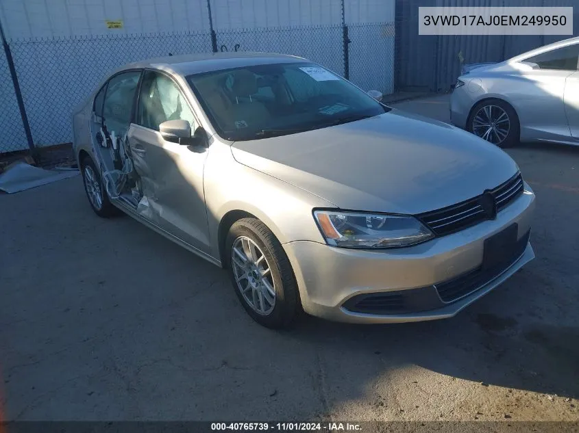 2014 Volkswagen Jetta 1.8T Se VIN: 3VWD17AJ0EM249950 Lot: 40765739