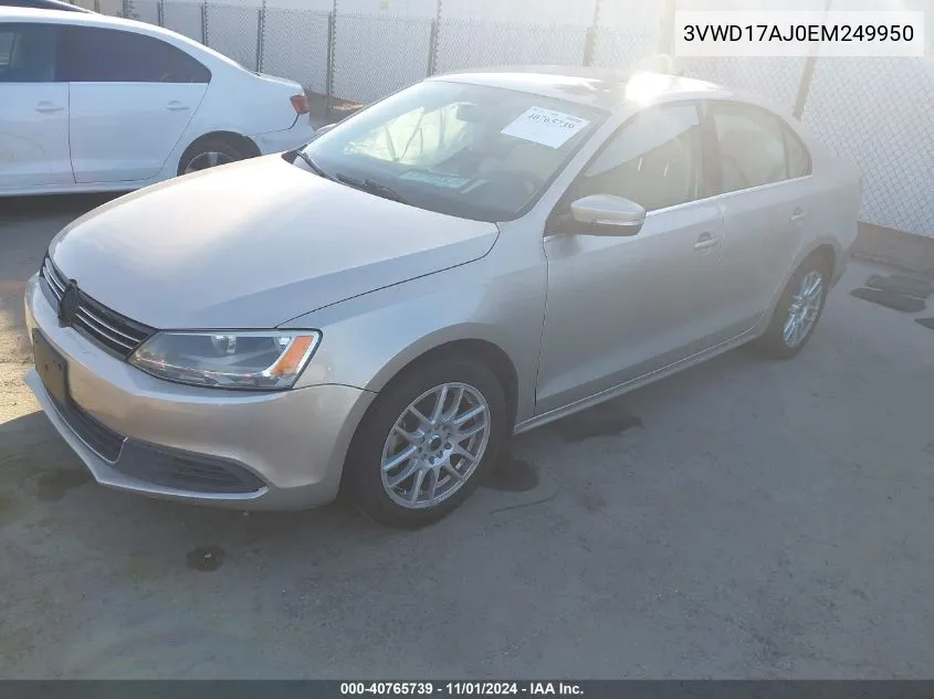 2014 Volkswagen Jetta 1.8T Se VIN: 3VWD17AJ0EM249950 Lot: 40765739