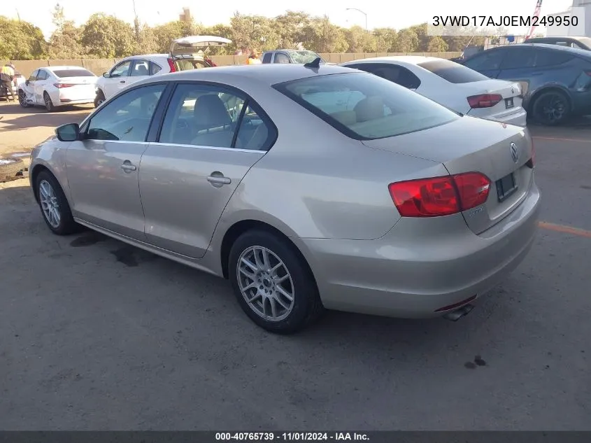 2014 Volkswagen Jetta 1.8T Se VIN: 3VWD17AJ0EM249950 Lot: 40765739