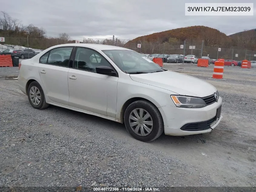 2014 Volkswagen Jetta 2.0L S VIN: 3VW1K7AJ7EM323039 Lot: 40772386