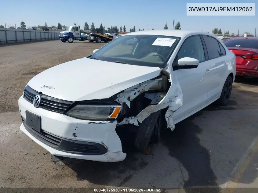 2014 Volkswagen Jetta 1.8T Se VIN: 3VWD17AJ9EM412062 Lot: 40775930