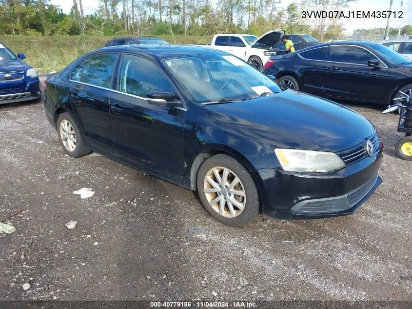 2014 Volkswagen Jetta 1.8T Se VIN: 3VWD07AJ1EM435712 Lot: 40779186