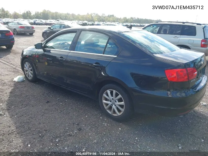 2014 Volkswagen Jetta 1.8T Se VIN: 3VWD07AJ1EM435712 Lot: 40779186