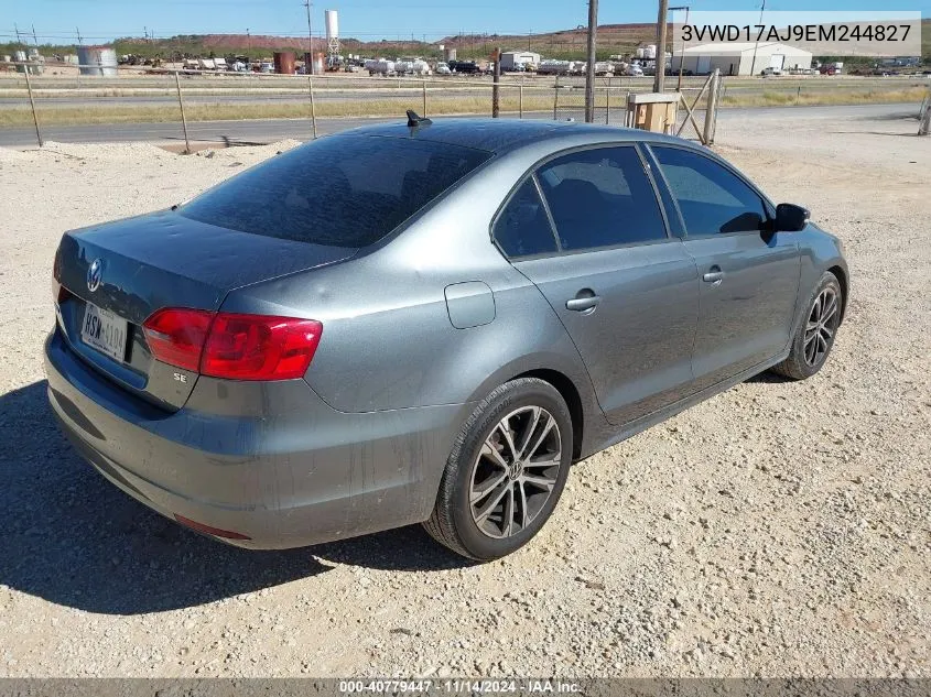 2014 Volkswagen Jetta 1.8T Se VIN: 3VWD17AJ9EM244827 Lot: 40779447