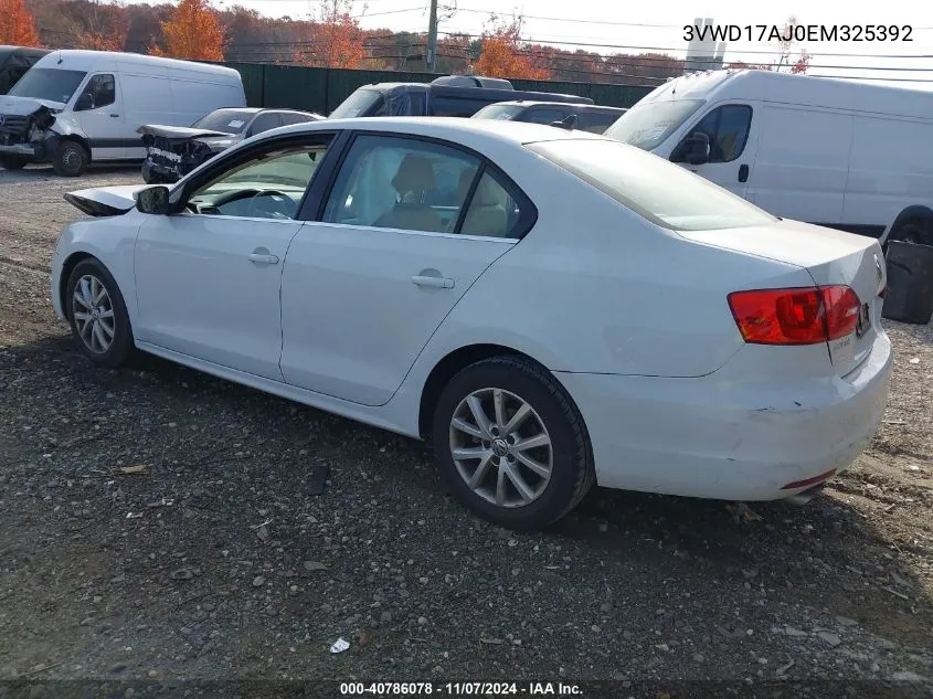 2014 Volkswagen Jetta 1.8T Se VIN: 3VWD17AJ0EM325392 Lot: 40786078