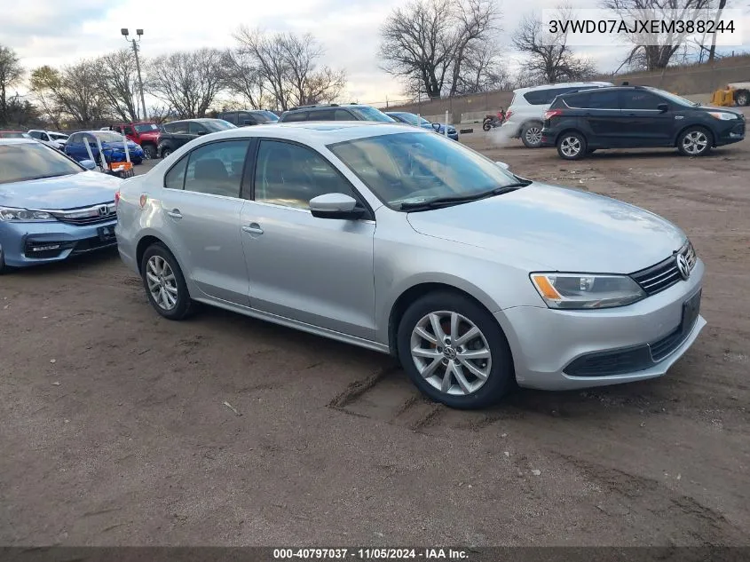 2014 Volkswagen Jetta 1.8T Se VIN: 3VWD07AJXEM388244 Lot: 40797037