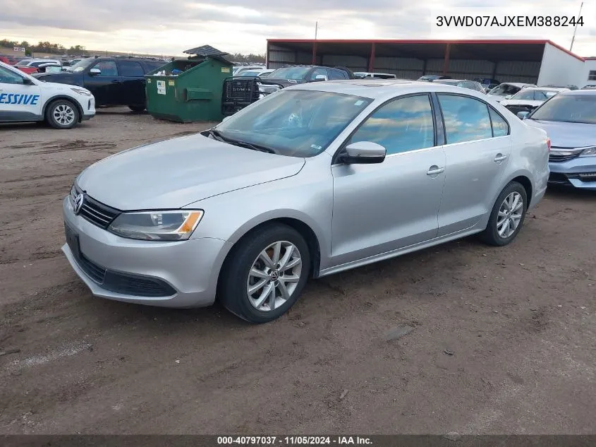 2014 Volkswagen Jetta 1.8T Se VIN: 3VWD07AJXEM388244 Lot: 40797037