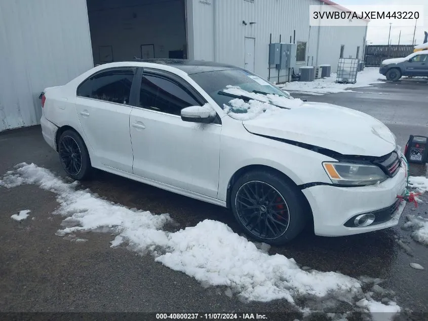 2014 Volkswagen Jetta 1.8T Se VIN: 3VWB07AJXEM443220 Lot: 40800237