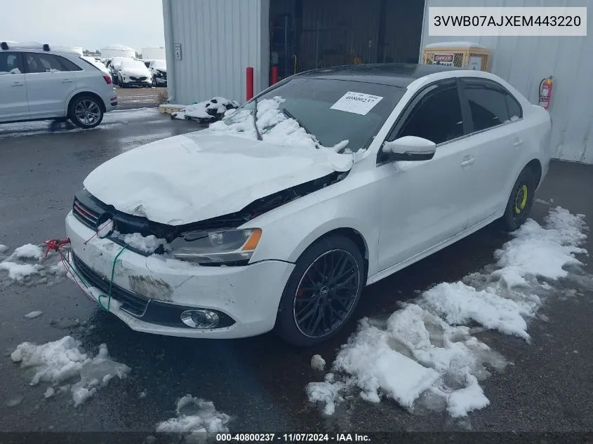 2014 Volkswagen Jetta 1.8T Se VIN: 3VWB07AJXEM443220 Lot: 40800237