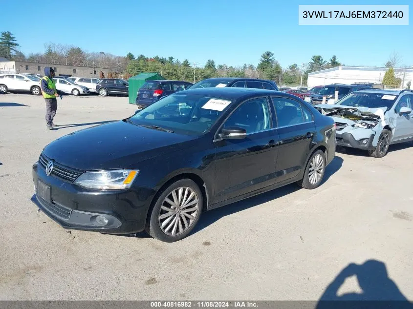 2014 Volkswagen Jetta 1.8T Sel VIN: 3VWL17AJ6EM372440 Lot: 40816982